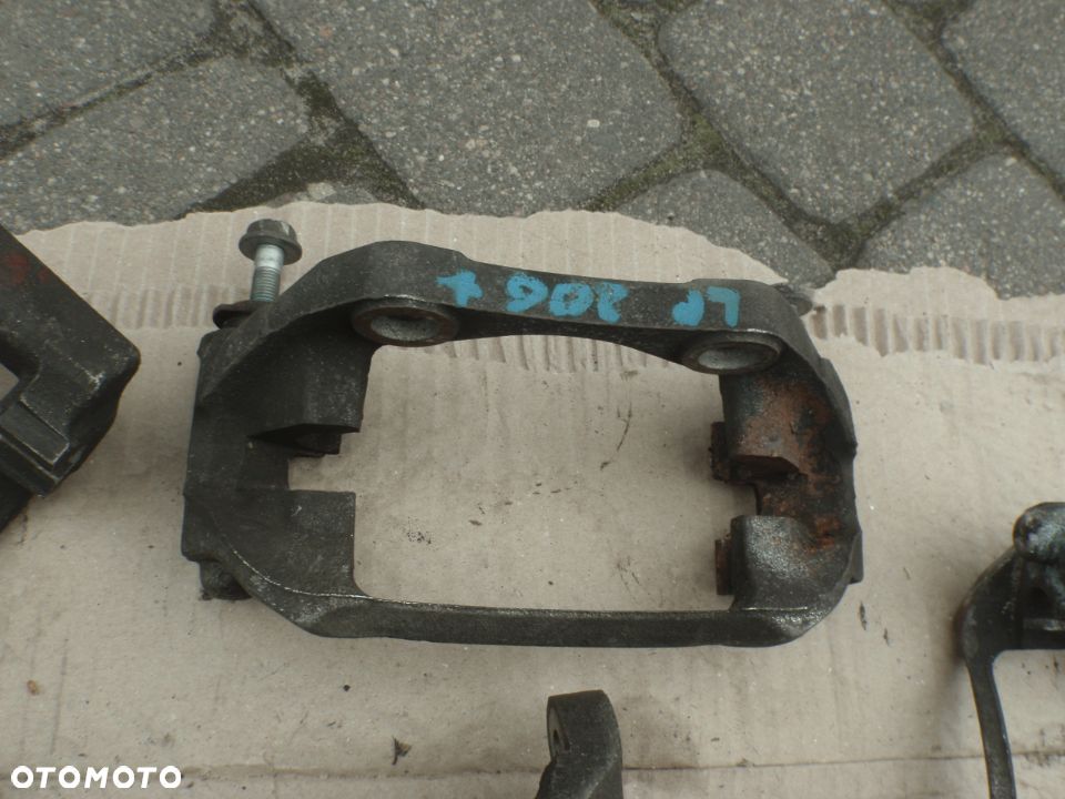 zacisk jarzmo hamulcowe tarcza klocki peugeot 206 206+ 206cc 207 306 oryginal jak nowy - 6