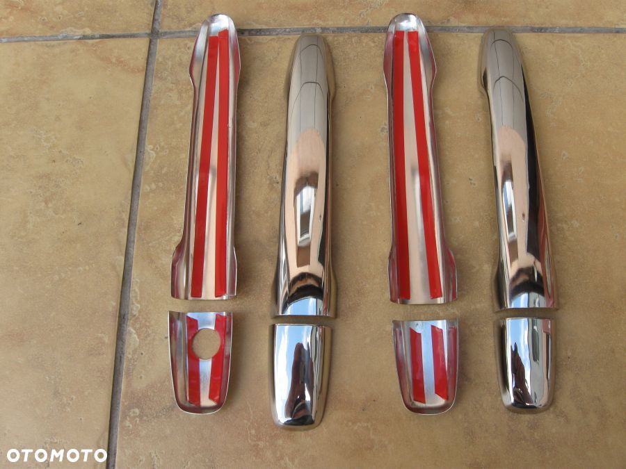 NAKŁADKI NA KLAMKI MITSUBISHI LANCER metal - 2