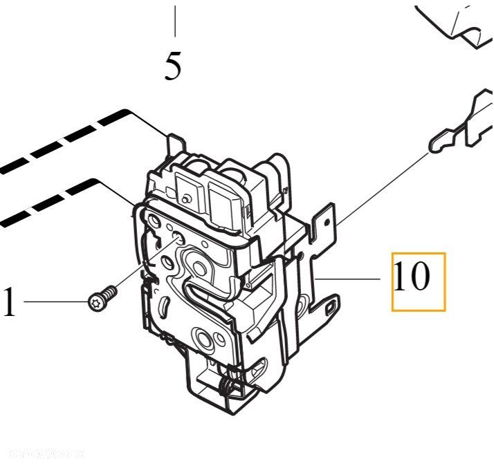 VOLVO S90 V90 XC90 II zamek drzwi przedni prawy OE 31349891 - 1