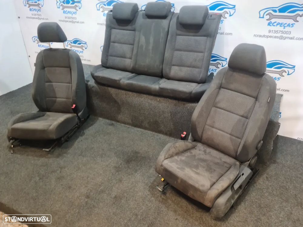 BANCO BANCOS TECIDO FRONTAL FRENTE TRASEIRO TRÁS AIRBAG VW VOLKSWAGEN GOLF V 5 MK5 1K - 4