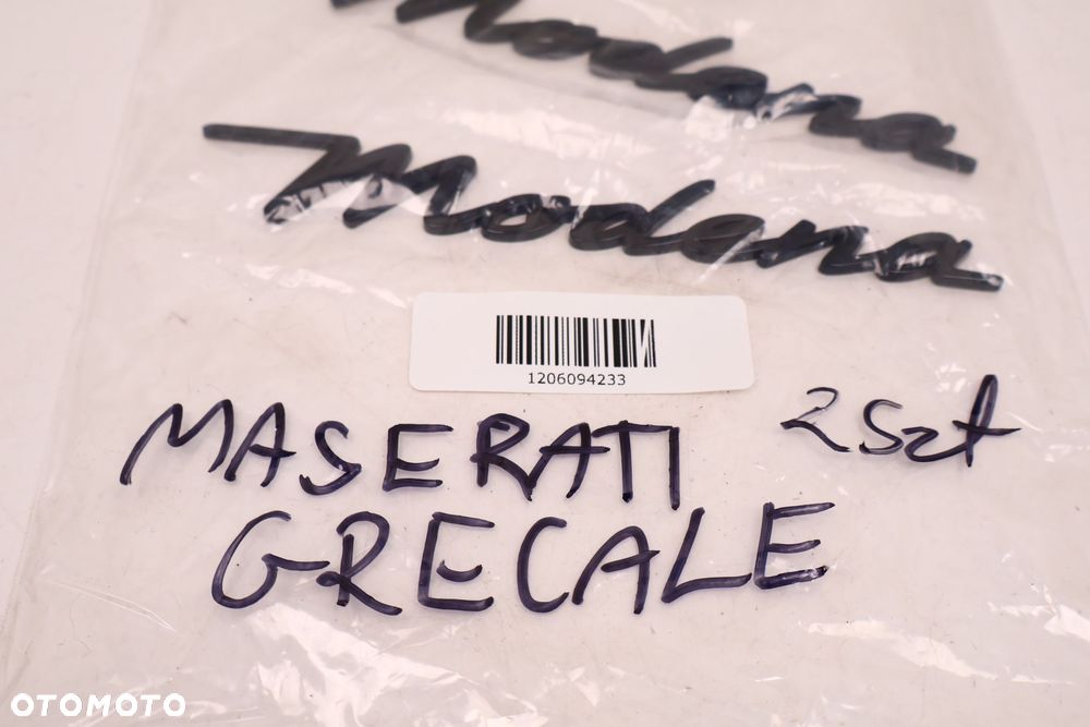 MASERATI GRECALE EMBLEMAT NAPIS MODENA - 6