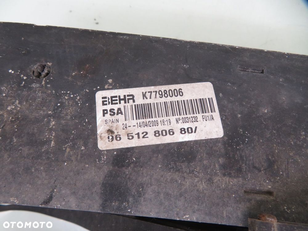 INTERCOOLER WENTYLATOR PEUGEOT 207 1.6 Turbo 9651280680 P9680003280 - 6