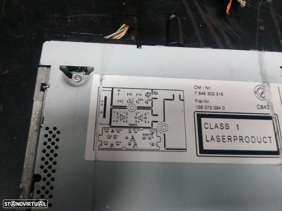Radio Alfa Romeo 159 REf: 7646303316 - 2