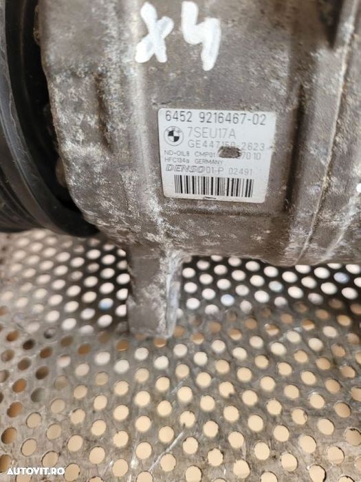 Compresor Clima Bmw X3 E83 F25 X4 F26 2.0 D Motor N47 Cod  7SEU17A - 6