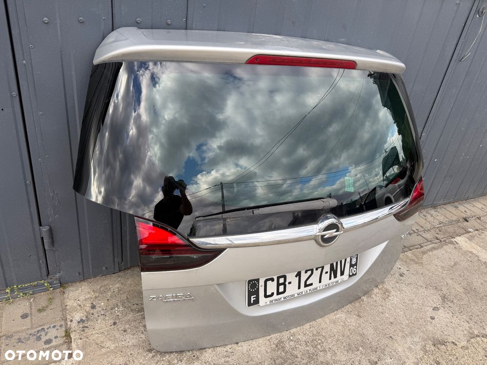 OPEL ZAFIRA C Klapa tył tylna Kompletna Srebrna DEMONTAŻ - 2