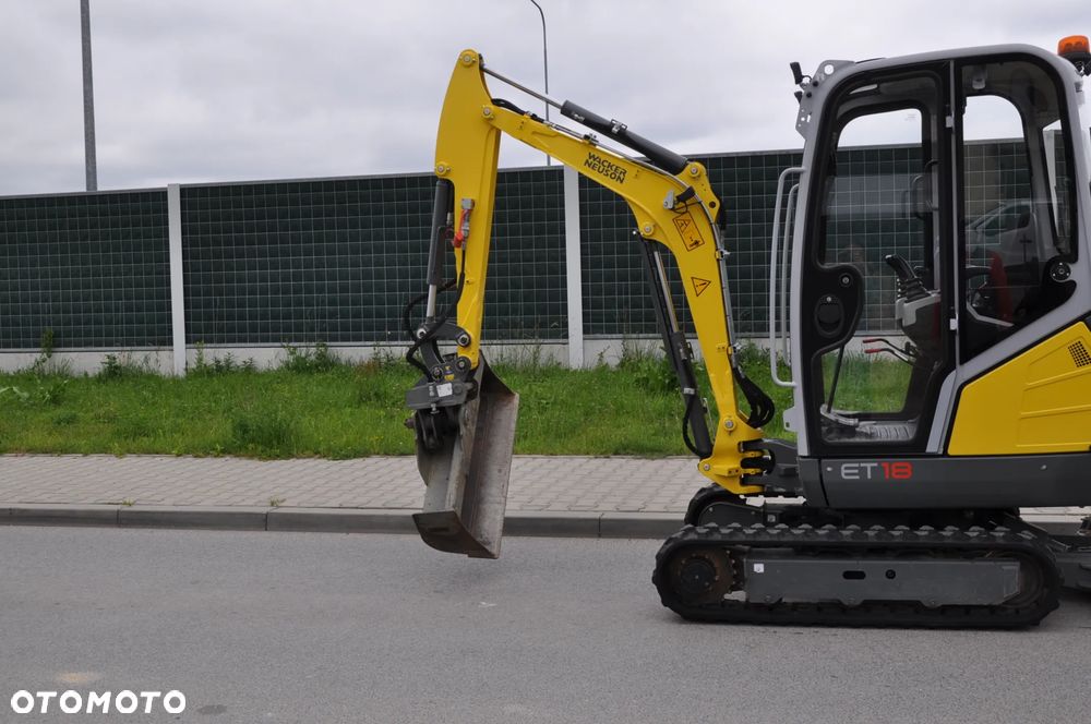 Wacker Neuson ET18 MAŁO MTG JAK NOWA!!! ŁYŻKA SKARPOWA HYDRAULICZNA WYJŚCIA HYDRAULICZNE - 14