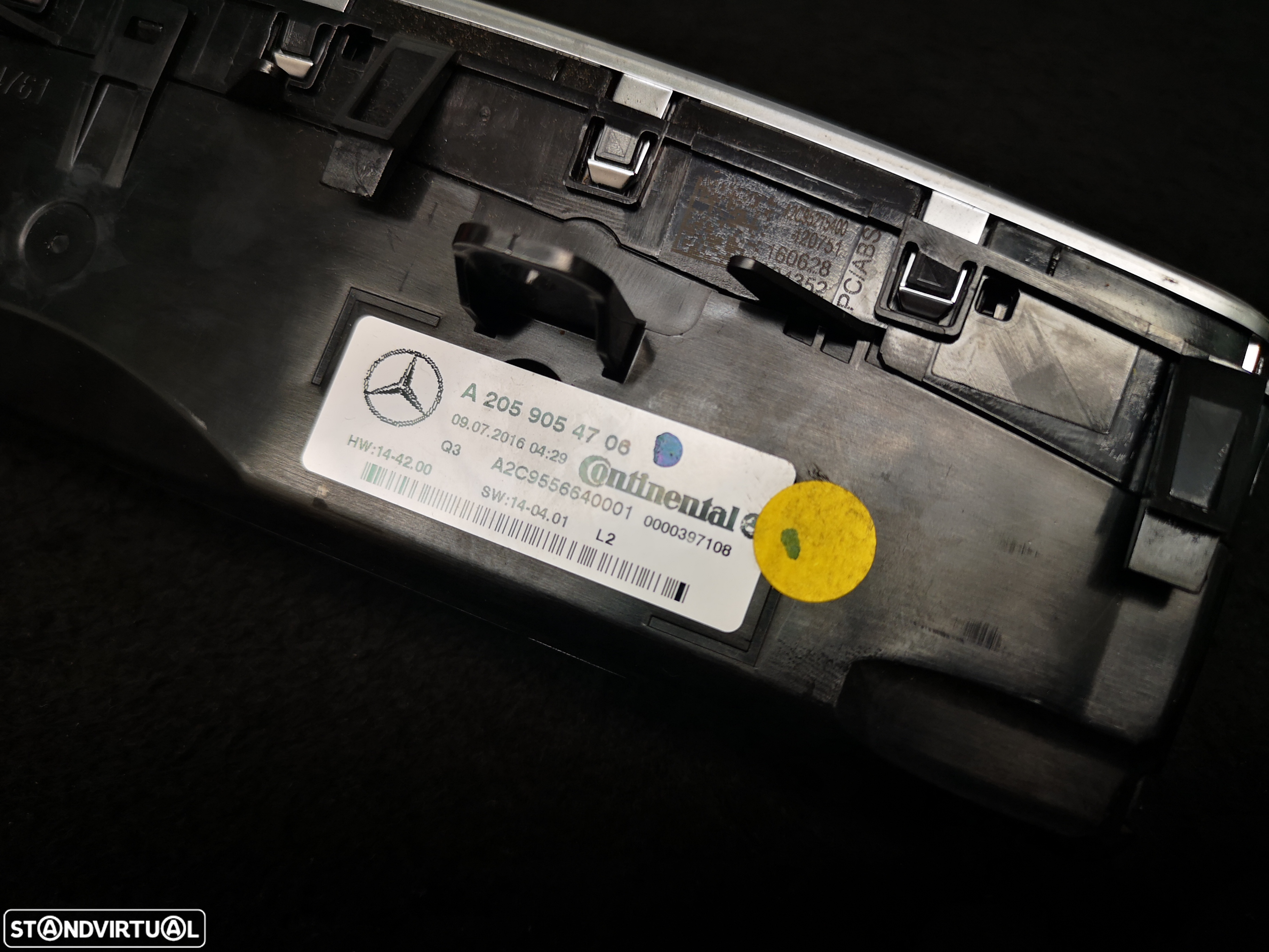 Comando sofagem Interruptores da consola central Mercedes w205 class c 2015+ - 5