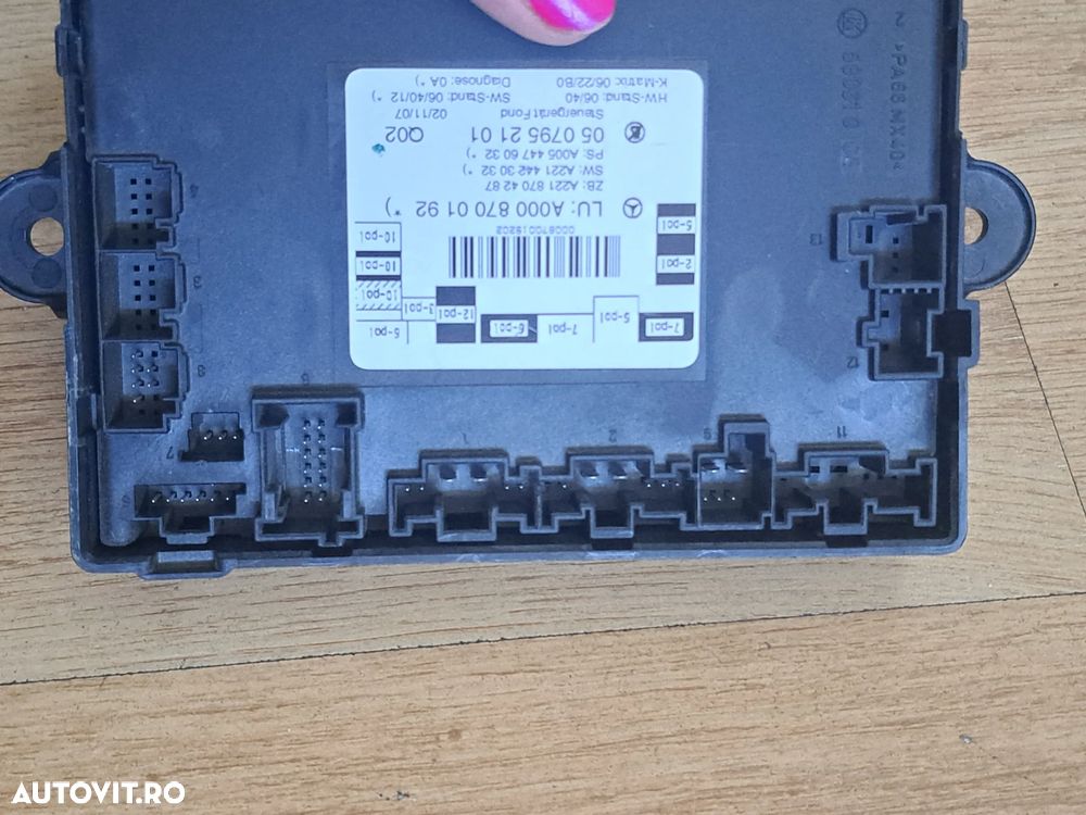 Unitate ECU SAM Modul control Usa Stanga Spate Mercedes S class w221 2005-2013 - 3