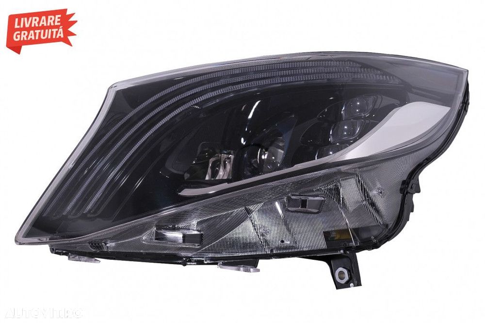 Faruri Full LED Mercedes V-Class W447 (2016-2020) Negru - 3