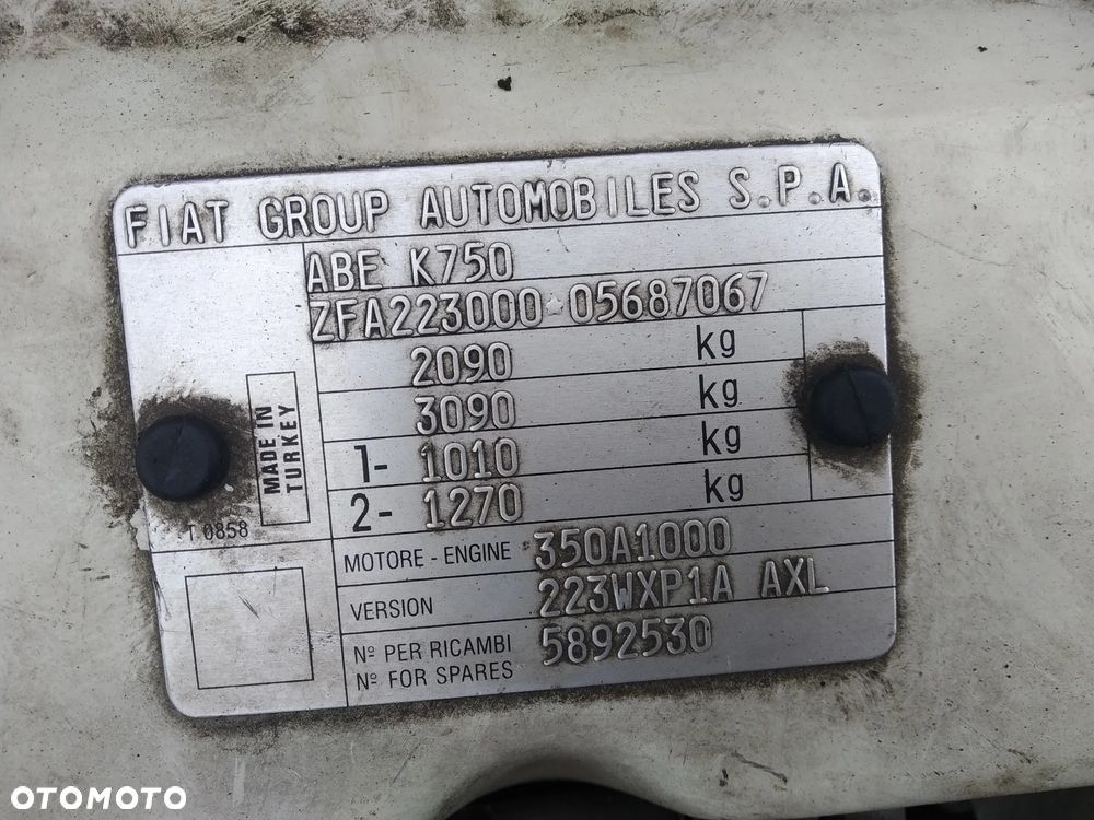 FIAT DOBLO I LIFT 04-10 1.4 8V - ZDERZAK PRZÓD PRZEDNI 249 - 30