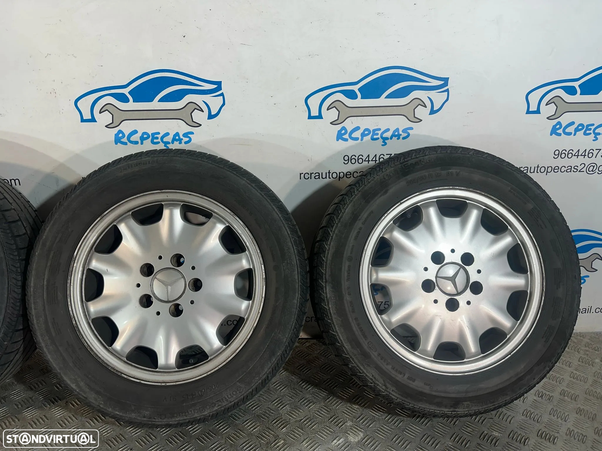 .Conjunto Jantes 15 Originais Mercedes-Benz 7J ET37 5x112 2104010102 - 5