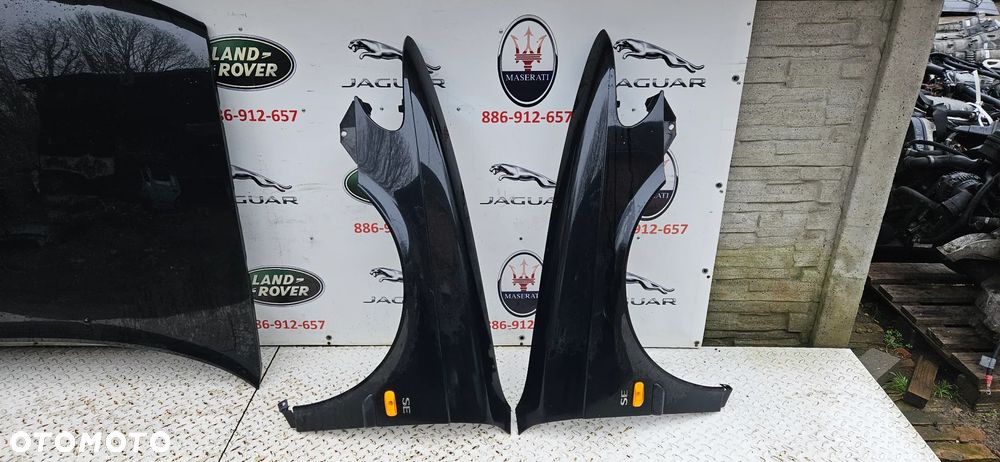 Saab 93 9-3 I YS3D 1998-2003  Błotnik przód prawy Błotnik przedni prawy KOLOR CZARNY bez rydzy Kod lakieru 170 - 6