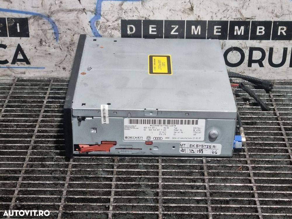 Cd player AUDI Q7 2005 - 2009 (1214) 4E0919887L - 3