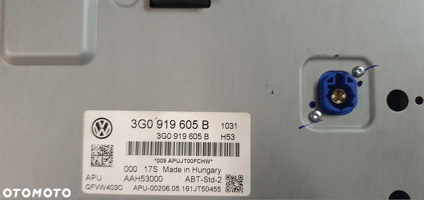 04 WYŚWIETLACZ EKRAN PANEL VW PASSAT 3G0919605B - 3