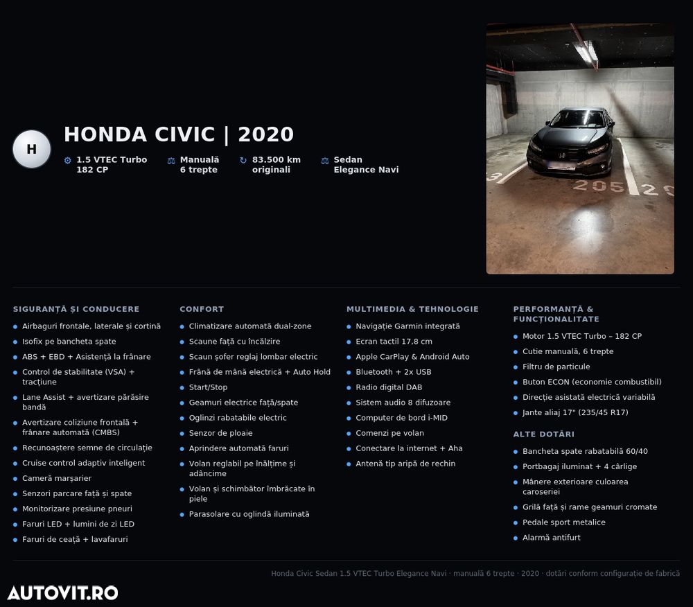 HONDA Civic 2020 — imagine 11
