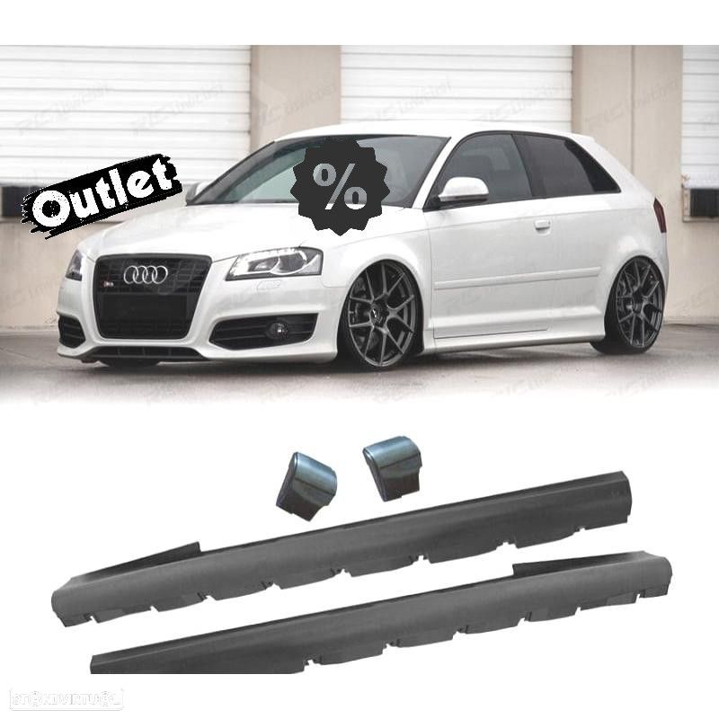 C002391C10 EMBALADEIRAS LATERAIS AUDI A3 8P 03-11 3 PORTAS LOOK S3 - 1