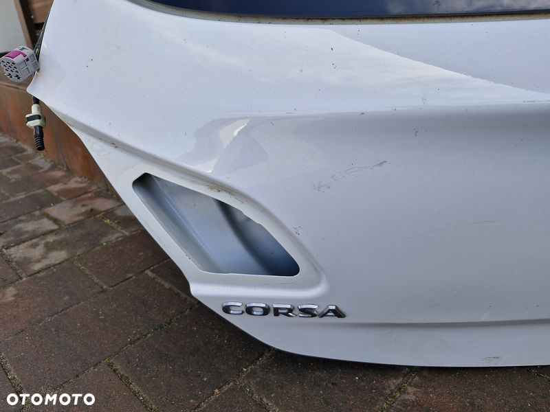 OPEL CORSA E 3D KLAPA BAGAŻNIKA TYŁ TYLNA - 9