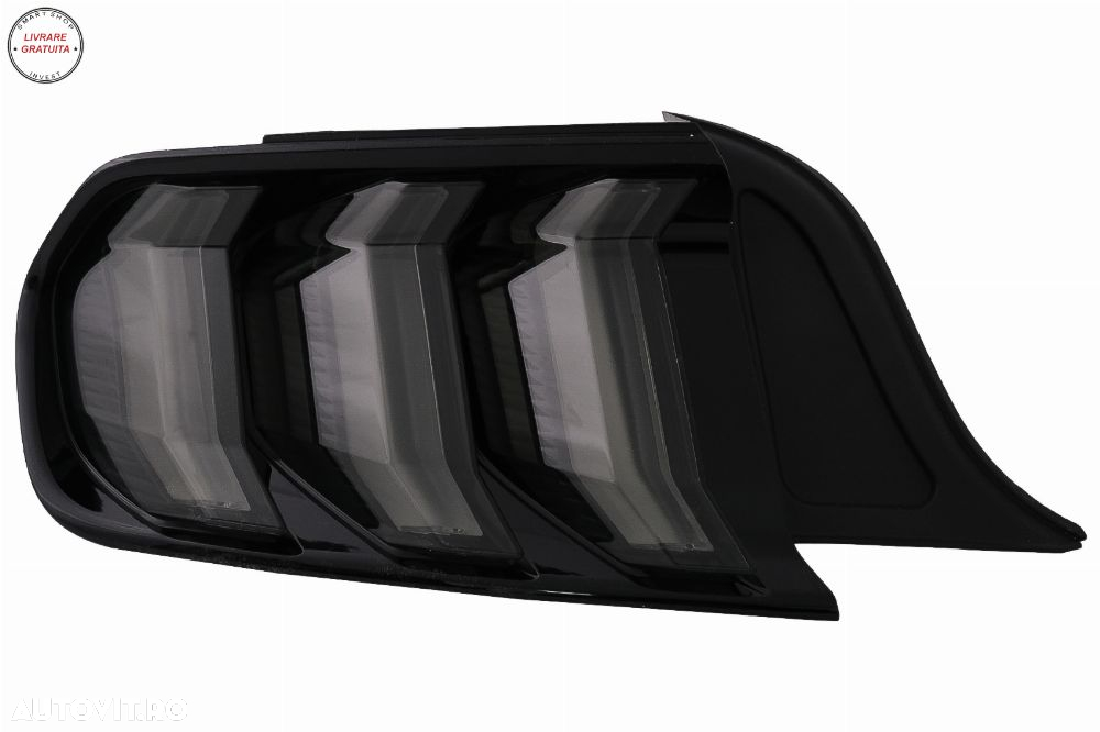 Stopuri Full LED Ford Mustang VI S550 (2015-2019) Fumuriu cu Semnal Dinamic Secven- livrare gratuita - 2
