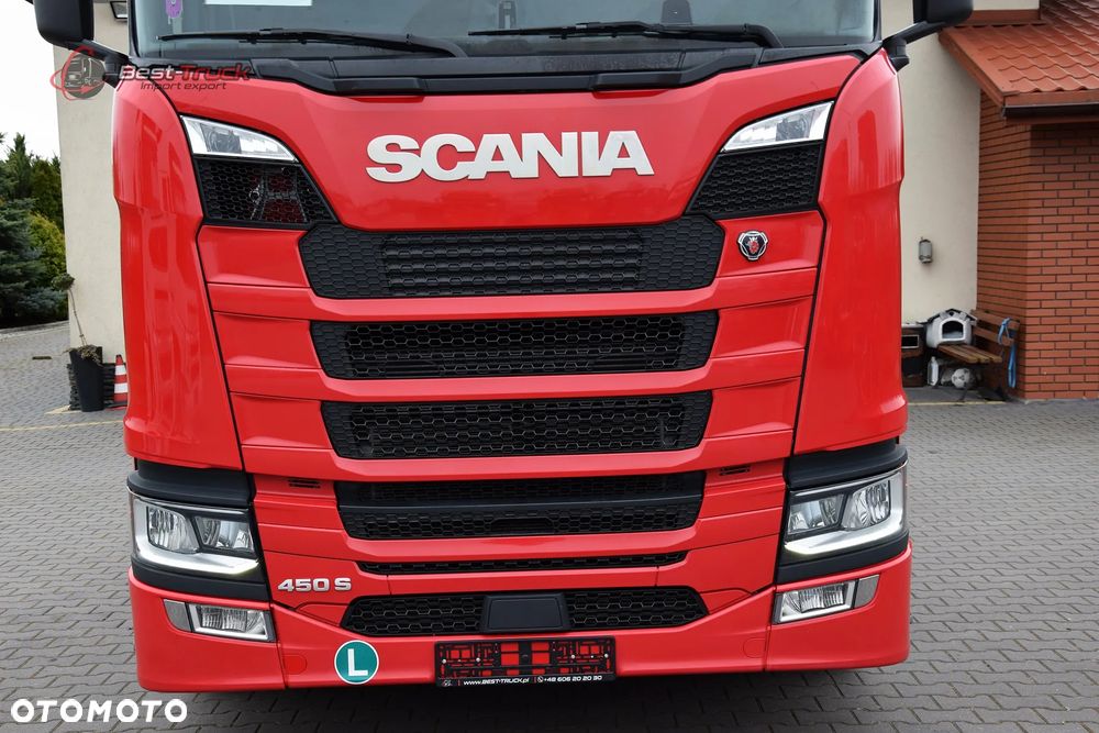 Scania S450 / FULL LED / KLIMA POST. / RETARDER / ZBIORNIKI  1400 L /  DUŻE ZEGARY - 11
