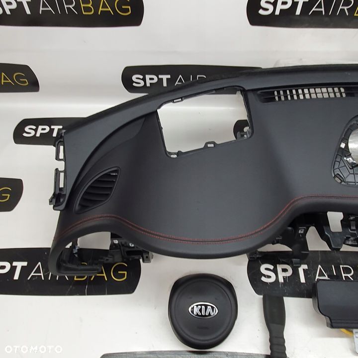 KIA STINGER DESKA ROZDZIELCZA KONSOLA KOKPIT PULPIT PODUSZKI AIRBAG AIR BAG PASY KURTYNY KIT SET - 2