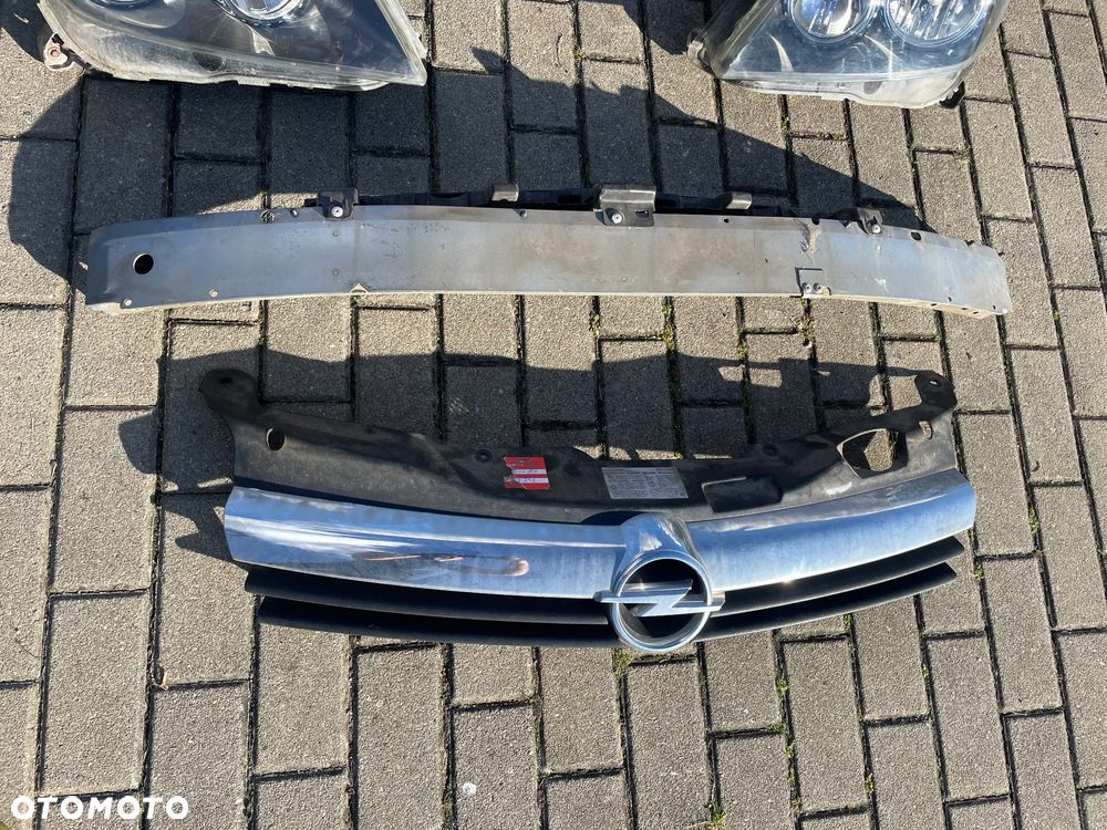 OPEL ASTRA H III PRZÓD KOMPLETNY BŁOTNIK LEWY PRAWY LAMPA REFLEKTOR PRZEDNI MASKA GRILL Z163 - 2