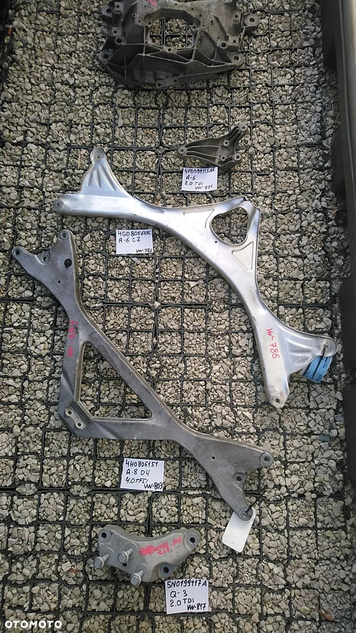 VW ŁAPY NR650-1300 ALUMINIOWE VOLKSWAGEN AUDI SEAT SKODA ŁAPA MOCOWANIE PODSTAWA - 12