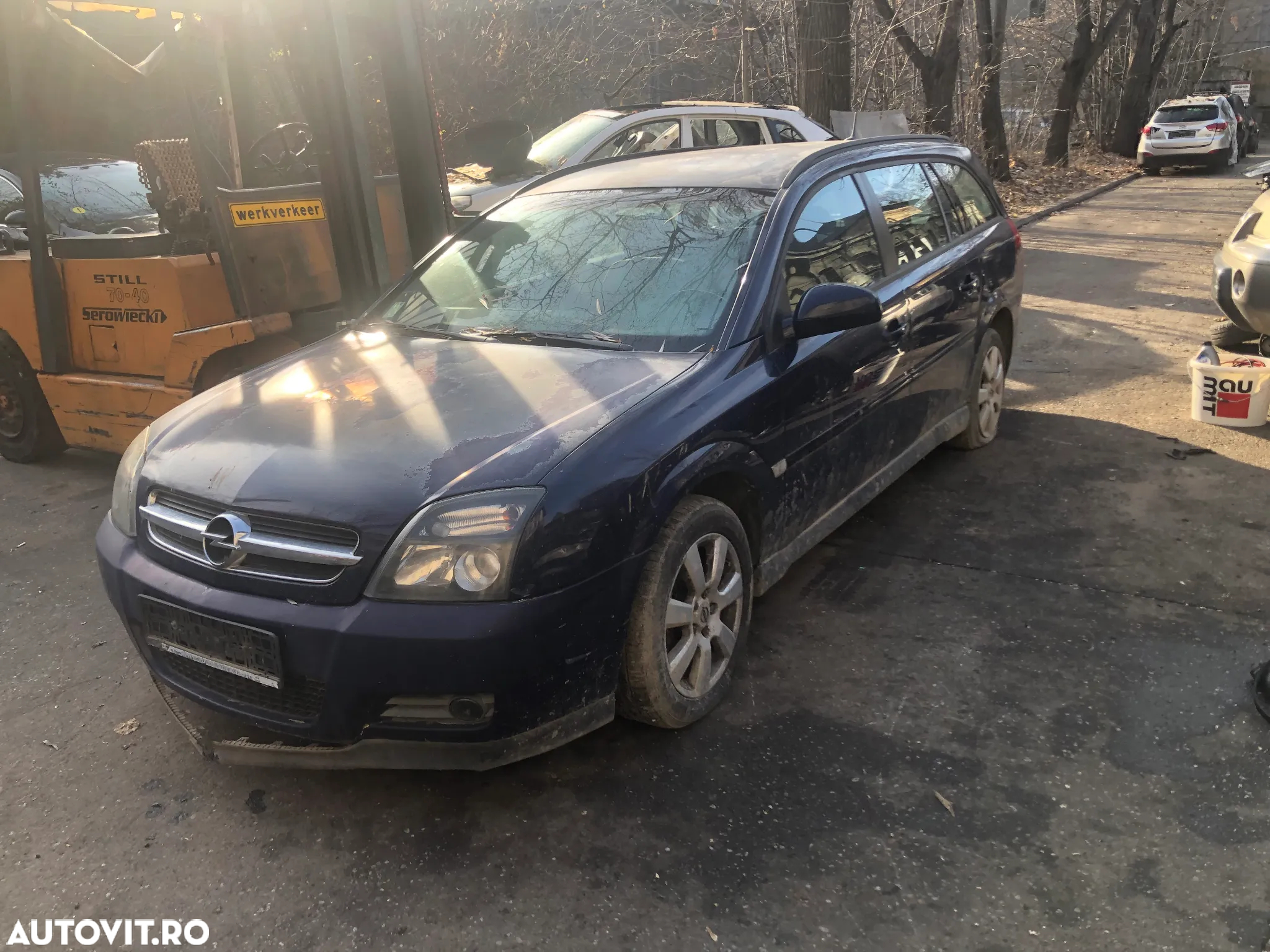 Bara fata Opel Vectra C non facelift albastru 2005 - 2