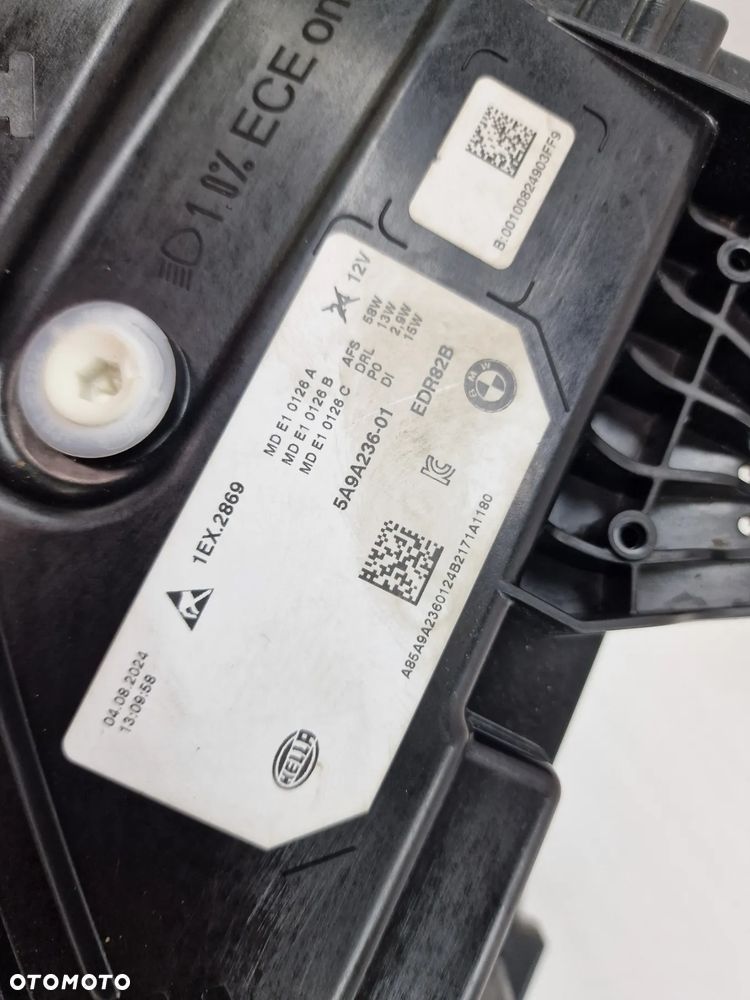 BMW X1 U11 22- PRAWA LAMPA PRZEDNIA PRZÓD , LED , BLACK SHADOW , BARDZO ŁADNA , NR 5A9A236-01 / EDR82B , NR AUKCJI LPP2 - 12