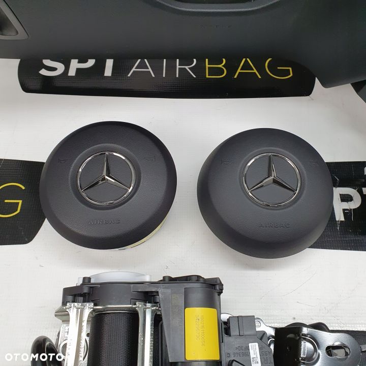 MERCEDES EQC DESKA ROZDZIELCZA KONSOLA KOKPIT PULPIT PODUSZKI AIRBAG AIR BAG PASY KIT SET - 6