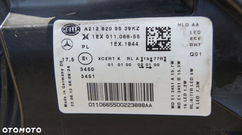 PRZEDNIA LEWA LAMPA MERCEDES E KLASA W 212 LIFT FULL LED ILS iLS - 10