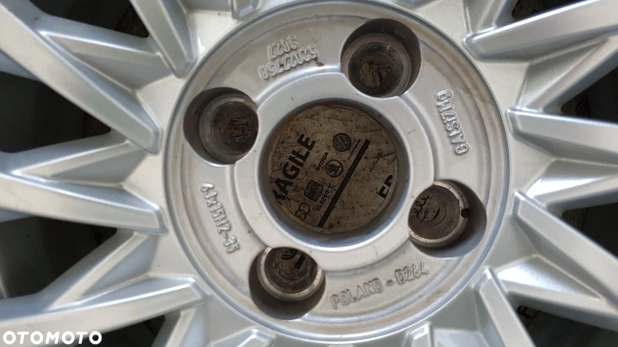 ALU FELGI ORYGINAŁ FIAT 500 4X98 6JX15 ET35 - 13