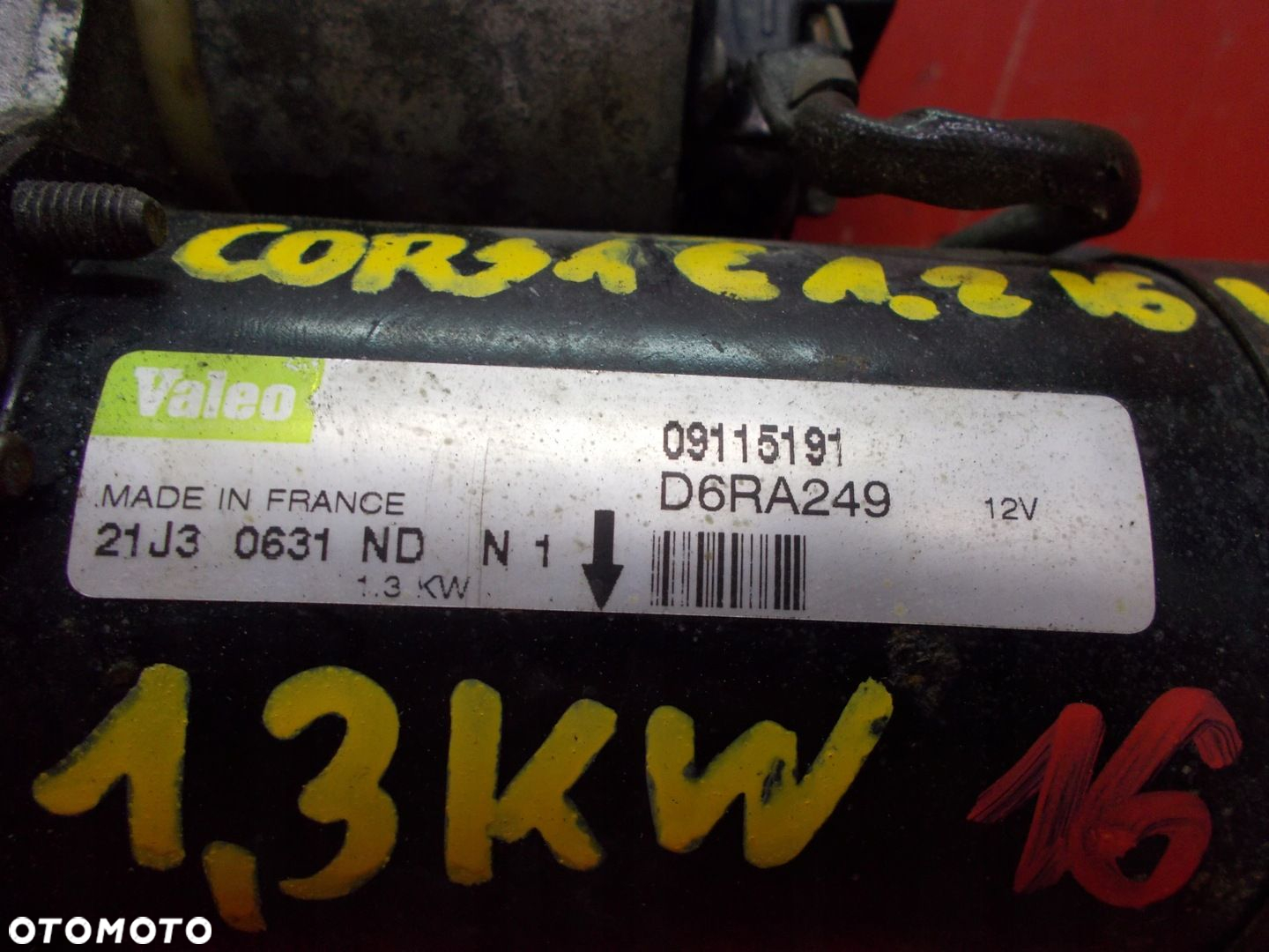 OPEL CORSA C MERIVA A 09115191 ROZRUSZNIK VECTRA C AGILA ASTRA - 2