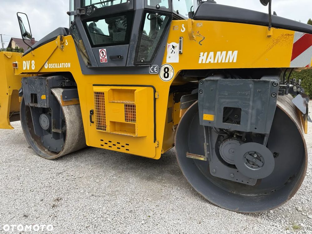 Hamm DV 8 SUPER 08V WALEC DROGOWY STALOWY / WIBRACJA OSCYLACJA / ROZSIEWACZ / ORYGINAŁ / PIĘKNY / SIEWNIK / ZRASZACZE / BOMAG DV HD 90 - 38