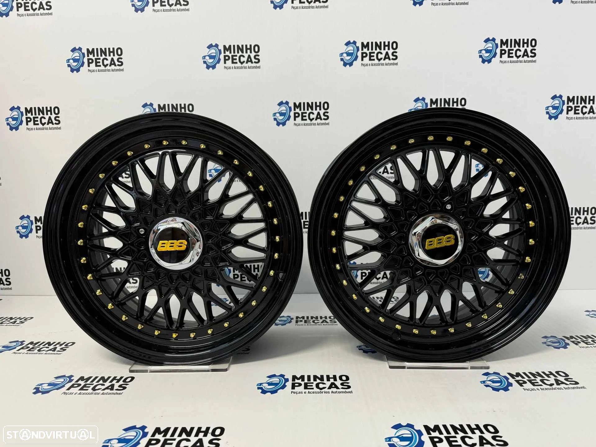Jantes Look BBS RS em 16 (4x100 | 4x114.3) Preto Brilho - 1