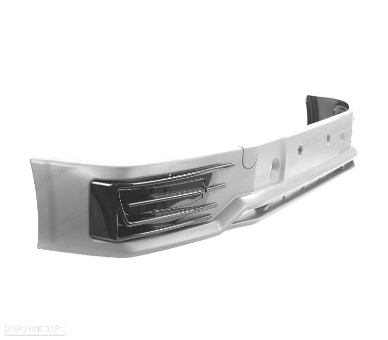 SPOILER LIP FRONTAL PARA VOLKSWAGEN VW T6 15-19 GRELHAS SPORTLINE PRETO BRILHANTE - 2