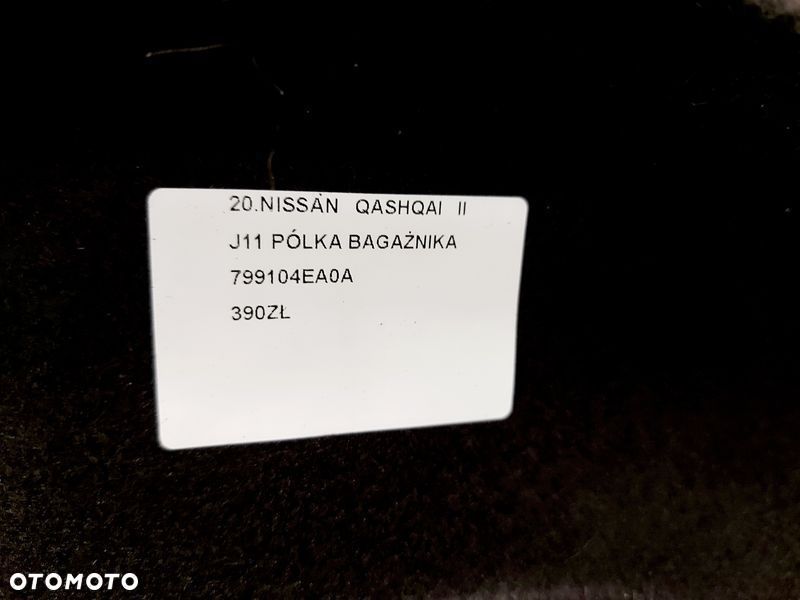 nissan qashqai ii j11 półka bagażnika 799104ea0a - 8