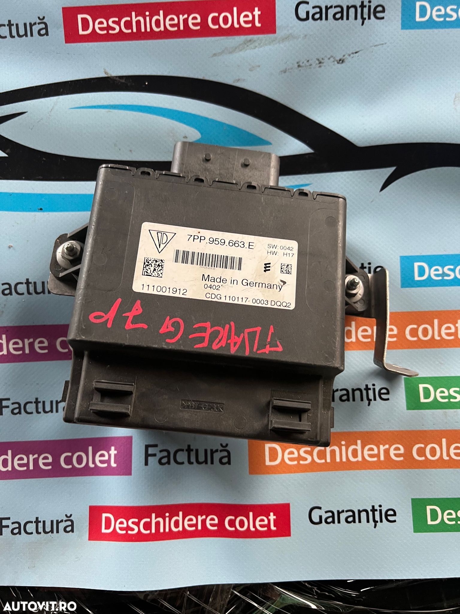 Calculator modul start stop Porsche Cayenne 7PP959663E 2010 2018 - 1