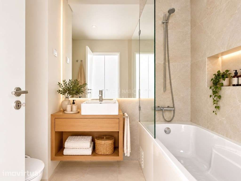 Apartamento T1+1 com Vista Mar, Varanda Privativa e Excelentes Como... - Grande imagem: 5/9