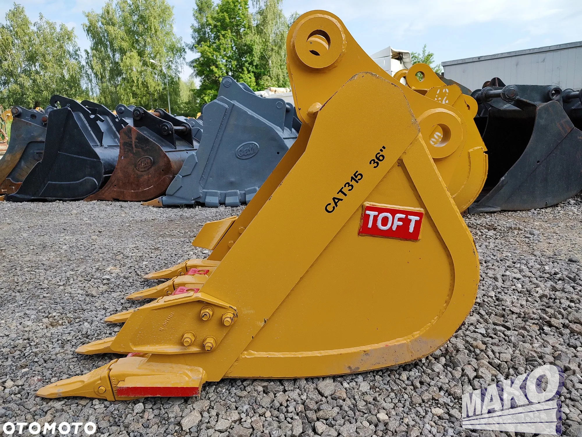 Nowa łyżka TOFT 92cm do koparki CAT 315 Miller fi 70 - 6