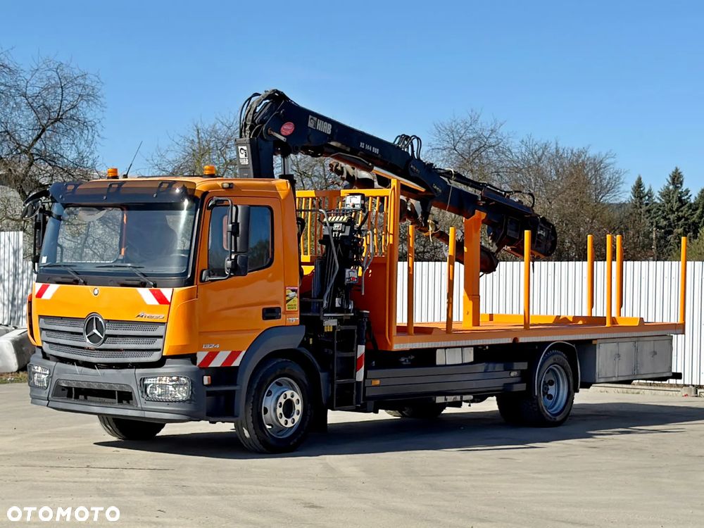 Mercedes-Benz ATEGO 1324 * SKRZYNIA 6,40 m + HIAB 144 B - 1  DUO + WIERTNICA - 4