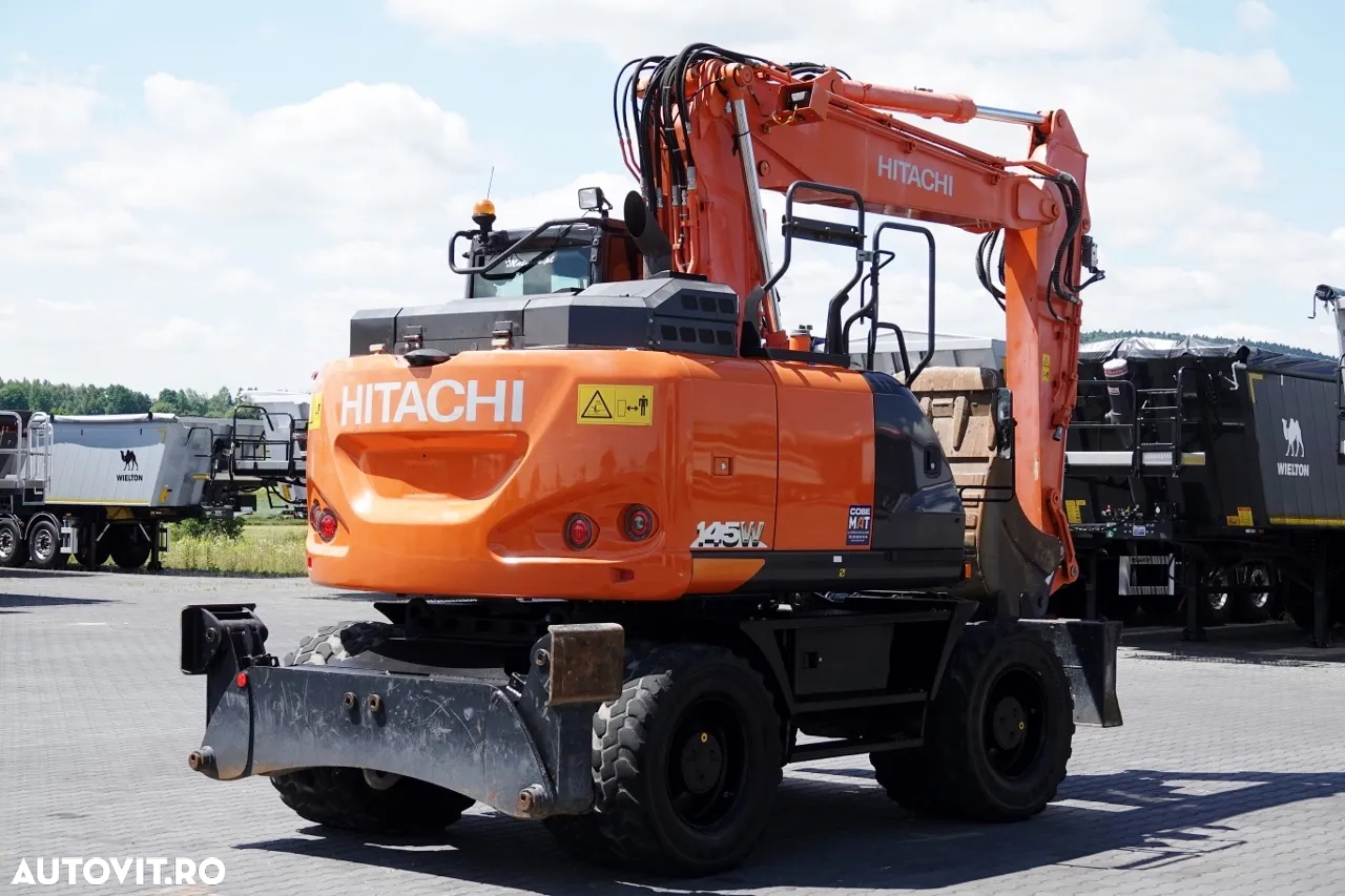Hitachi 145W / EXCAVATOR PE ROȚI / 2019 / CAMERĂ / CONTRACT DE SERVICE POST-SERVICE - 9