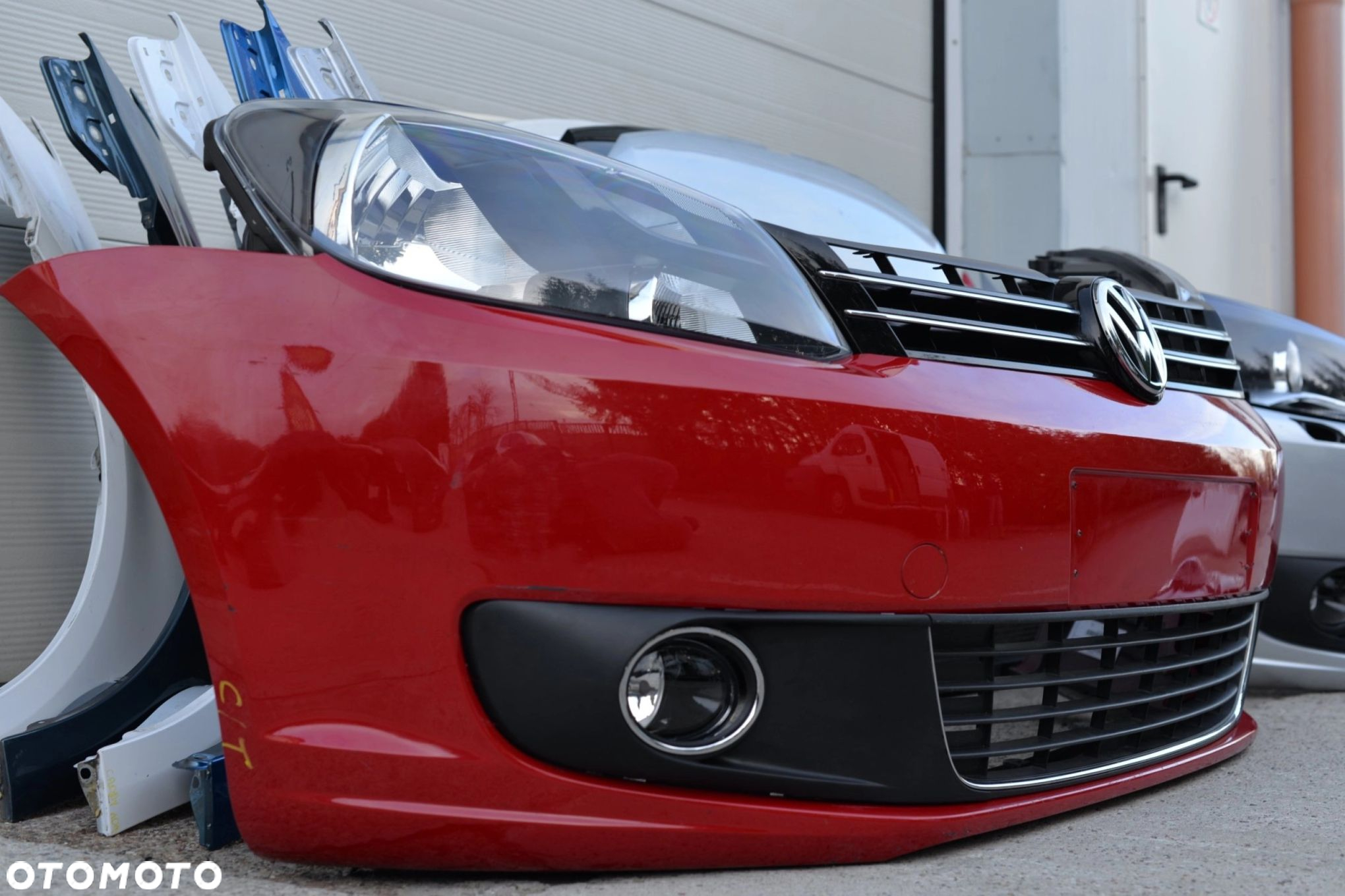 MASKA ZDERZAK GRILL BŁOTNIK PAS LAMPA H7 XENON BELKA VW TOURAN 2010-2015 - 4