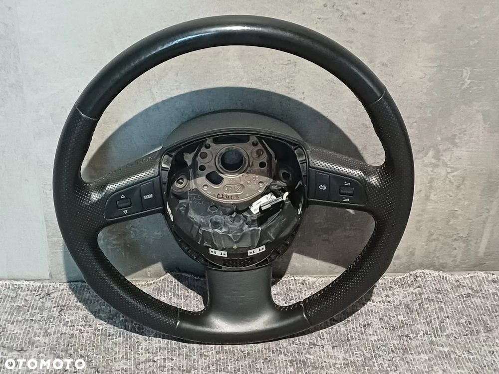 NR 593 Kierownica multifunkcja Audi A6 C6 trójramienna skóra 4F0419091H - 3