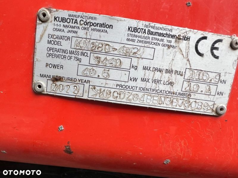 Kubota KX080-4ó2 - 11