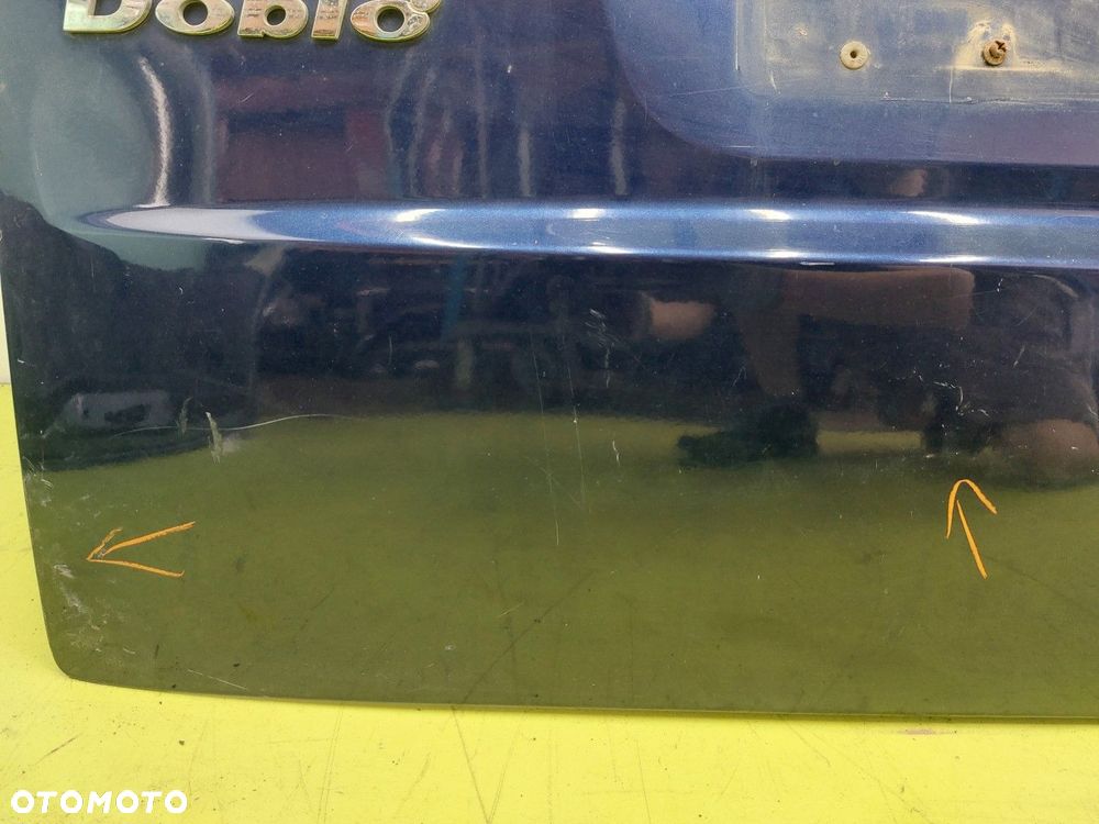 Klapa tył tylna BAGAŻNIKA SZYBA FIAT DOBLO I 2000-2004 PRZED LIFT NIEBIESKI - 9