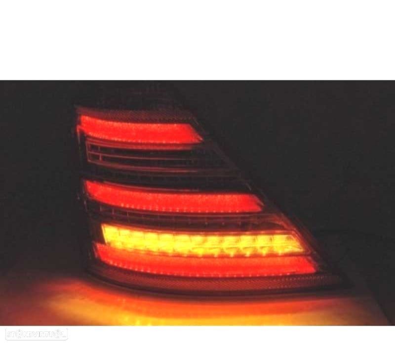 FAROLINS LED MERCEDES CLASE S W221 05-11 VERMELHO ESCURECIDO - 3