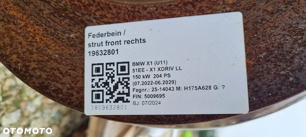 BMW X1 U11 2022- Zacisk hamulcowy przód prawy lewy  Oryginał demontaż - 11