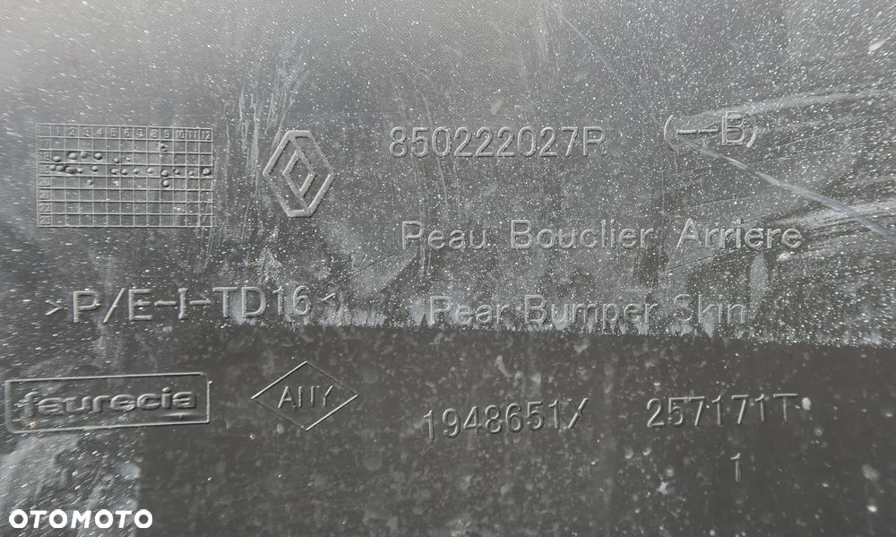 DACIA DUSTER 2 II 2017 - 2024 zderzak spoiler listwa tył lampa ORYGINAŁ OE - 8