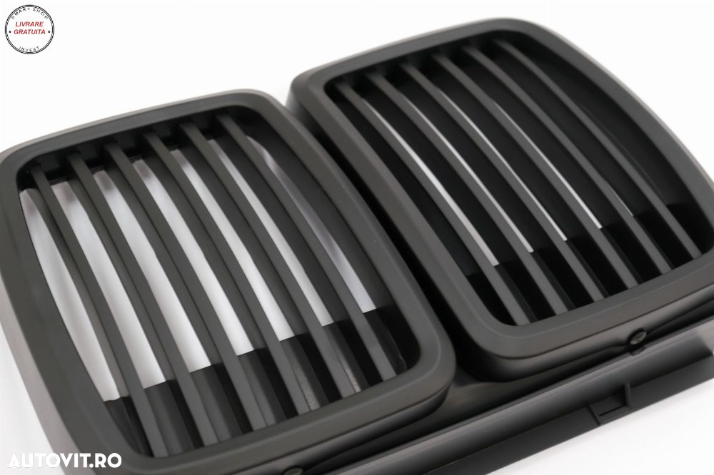 Grila Centrala BMW Seria 3 E30 (1982-1994) Negru Mat- livrare gratuita - 3