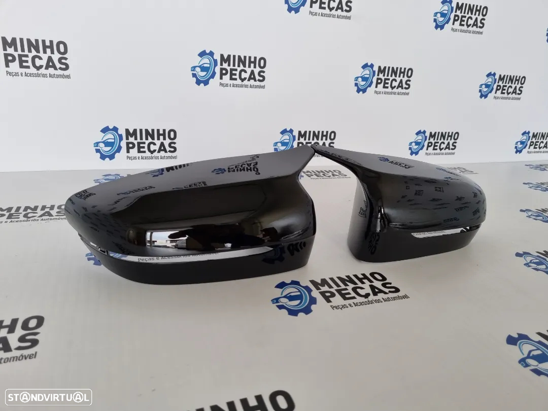 Capas de Espelho BMW Serie 5 (G30/G31) Look M5 Preto Brilho - 3